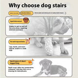 High-Density Foam Pet Stairs – Non-Slip 2/3 Step Ramp for Small & Senior Dogs