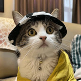 Cute Summer Dog Sun Hat – Breathable Fisherman Cap for Small Dogs