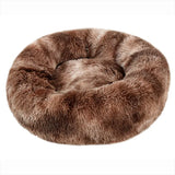 Round Plush Pet Bed – Soft Winter Sleeping Nest for Cats & Dogs
