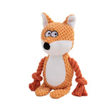 Small Stuffed Dog Chew Toy – Durable Plush, Bite-Resistant with Squeaker & Rattle for Puppies