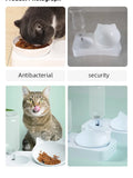 Tilted Pet Bowl – Protects Dog Cat Neck