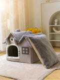 Foldable Pet Bed – Warm Dog & Cat Nest for Small to Medium Pets
