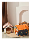 Foldable Easter Pet House – Warm Cave Bed for Small & Medium Dogs & Cats
