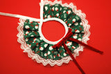 Christmas Lace Pet Collar – Adjustable Festive Scarf for Cats & Small Dogs