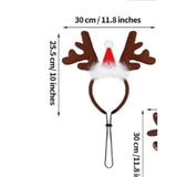 Christmas Pet Antler Headband – Festive Elk Hair Hoop for Dogs & Cats