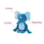 Small Stuffed Dog Chew Toy – Durable Plush, Bite-Resistant with Squeaker & Rattle for Puppies
