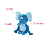 Small Stuffed Dog Chew Toy – Durable Plush, Bite-Resistant with Squeaker & Rattle for Puppies