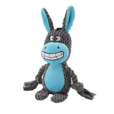 Small Stuffed Dog Chew Toy – Durable Plush, Bite-Resistant with Squeaker & Rattle for Puppies