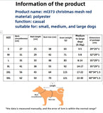 Festive Dog Dress Santa Claus Costume