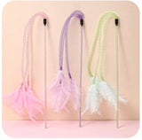 Feather Cat Toy – Interactive Stick with Bell