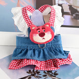 Lace Pet Dress Harness – Summer/Autumn Outfit for Small Dogs & Cats