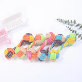 Chew & Play Cotton Rope Ball – Fun Dog Toy & Toothbrush