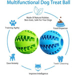 Interactive Chew & Treat Ball – Rubber & Silicone Pet Toy