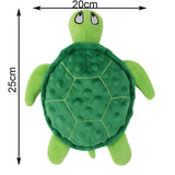 Turtle Plush Dog Toy – Squeaky Crinkle Chew Toy