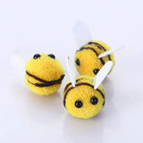 Yellow Bee Cat Toy – 5/10pcs Soft Interactive Kitten Play Set