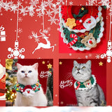 Hand Woven Cat Christmas Bib