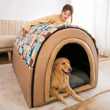 Oversized Winter Dog House – Warm Removable Kennel for Large Dogs