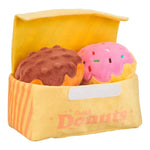 Interactive Plush Donut Dog Toy – Squeaky, Crinkle & Treat Dispenser for Fun Playtime with Dogs & Puppies