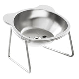 Stainless Steel Cat Bowl – Raised Whisker Fatigue Relief Dish