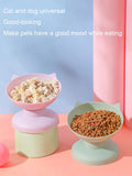 High-Footed Slanted Cat Bowl – Elevated Pet Feeding Dish