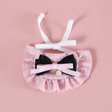 Elegant Pet Princess Outfit Set - Chic Beret, Pearl Bow & Floral Bib for Cats