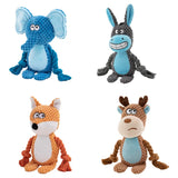 Small Stuffed Dog Chew Toy – Durable Plush, Bite-Resistant with Squeaker & Rattle for Puppies