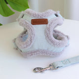 Winter Padded Dog Harness & Leash – Adjustable Vest for Dogs & Cats