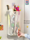 Wall-Mounted Pet Toy Storage Bag – Space-Saving Mesh Organizer for Cat & Puppy Toys