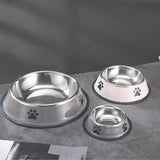 Stainless Steel Pet Bowl – Non-Slip Cat Dog Feeder