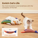 Catnip Fish Toy – Self-Play Molar Teething Toy for Cats