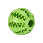 Interactive Chew & Treat Ball – Rubber & Silicone Pet Toy