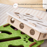 Sisal Cat Scratching Post – Indoor Cat Furniture & Kitten Play Toy | Interactive Scratcher for Exercise & Entertainment