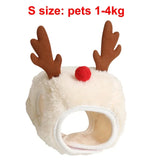 Christmas Pet Hat & Bandana Set – Santa/Elk Holiday Dress-Up for Dogs & Cats