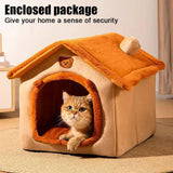 Thickened Pet House – Warm Detachable Bed for Cats & Dogs