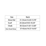 Cute Christmas Pet Cloak