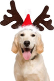 Christmas Pet Antler Headband – Festive Elk Hair Hoop for Dogs & Cats