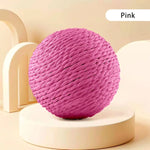 Interactive Sisal Cat Scratching Ball – 10CM Sounding Toy for Kittens | Teeth Cleaning, Anti-Bite & Fun Play