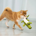 Cartoon Alligator Plush Chew Toy – Interactive Dog Sound & Teeth Trainer