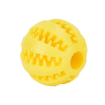 Interactive Chew & Treat Ball – Rubber & Silicone Pet Toy