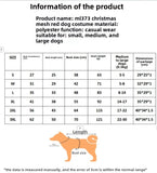 Festive Dog Dress Santa Claus Costume