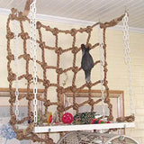 Parrot Swing & Climbing Rope Net – Fun Bird Toy Ladder with Hooks for Chewing, Climbing & Play (Indoor Pet Accessory)