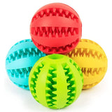 Interactive Chew & Treat Ball – Rubber & Silicone Pet Toy