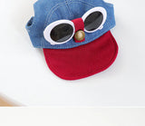 Pet Sun Hat & Sunglasses Set – Dog Cap & Cat Headwear