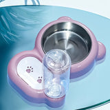 2-in-1 Pet Food and Water Bowl – Leakproof Non-Slip Design