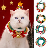 Christmas Decorative Knitted Bib for Small Pets