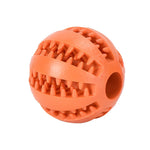 Interactive Chew & Treat Ball – Rubber & Silicone Pet Toy