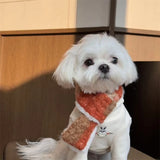 Fancy Winter Pet Dog Scarf with Lattice