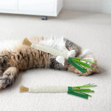 Simulated Scallion Cat Toys – 3pcs Silvervine Chew Set