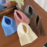 Warm Knitted Head Cover for Small Pets