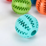 Interactive Chew & Treat Ball – Rubber & Silicone Pet Toy